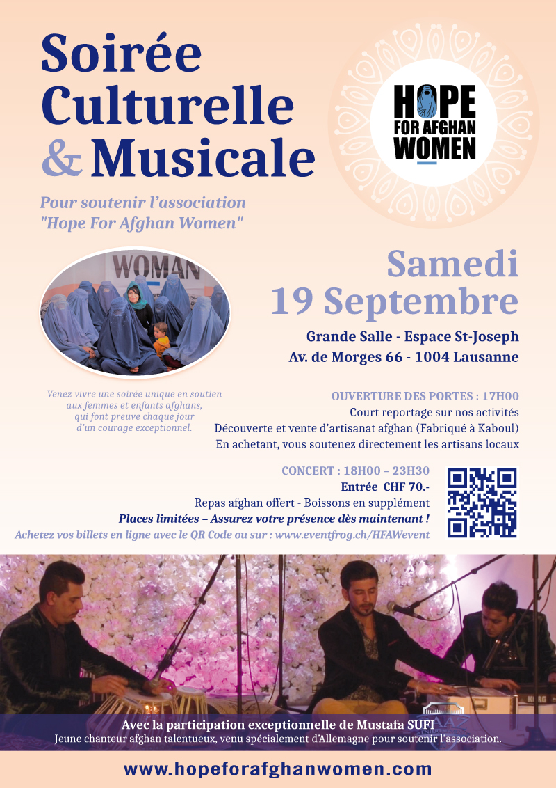 Soirée & Concert de soutien. Samedi 19 Septembre 2026
