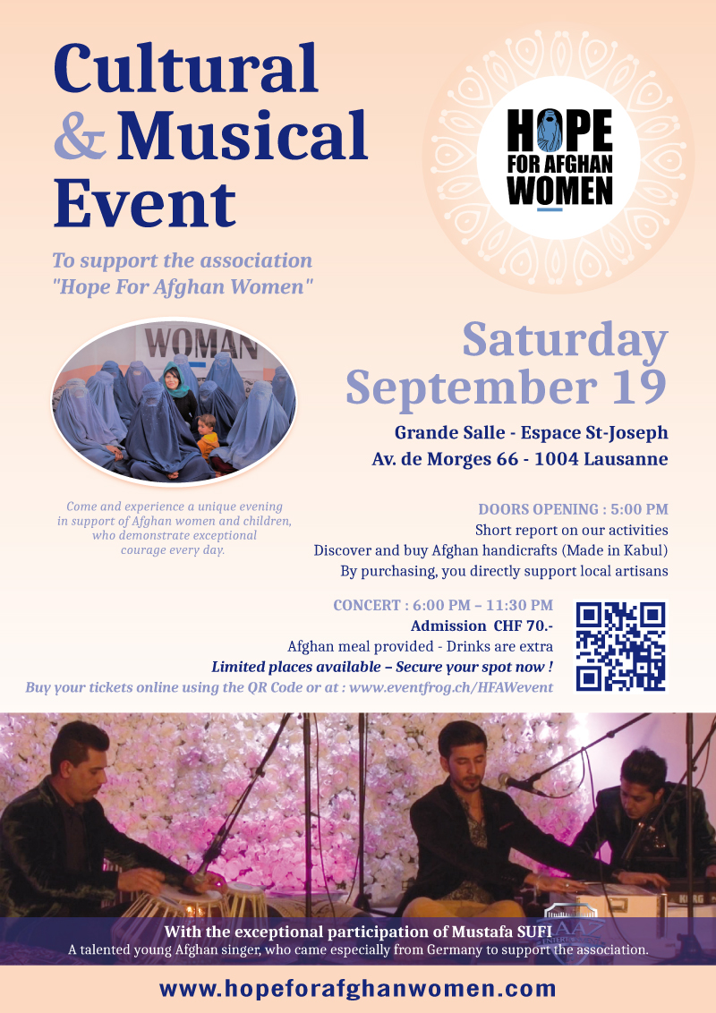 Soirée & Concert de soutien. Samedi 19 Septembre 2026